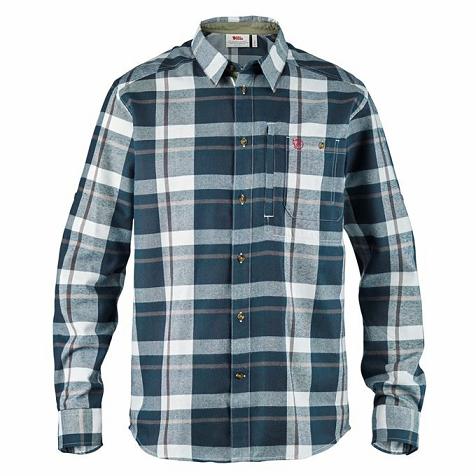 Fjällräven Men Fjällglim Shirts Dark Blue PH40646 Philippines